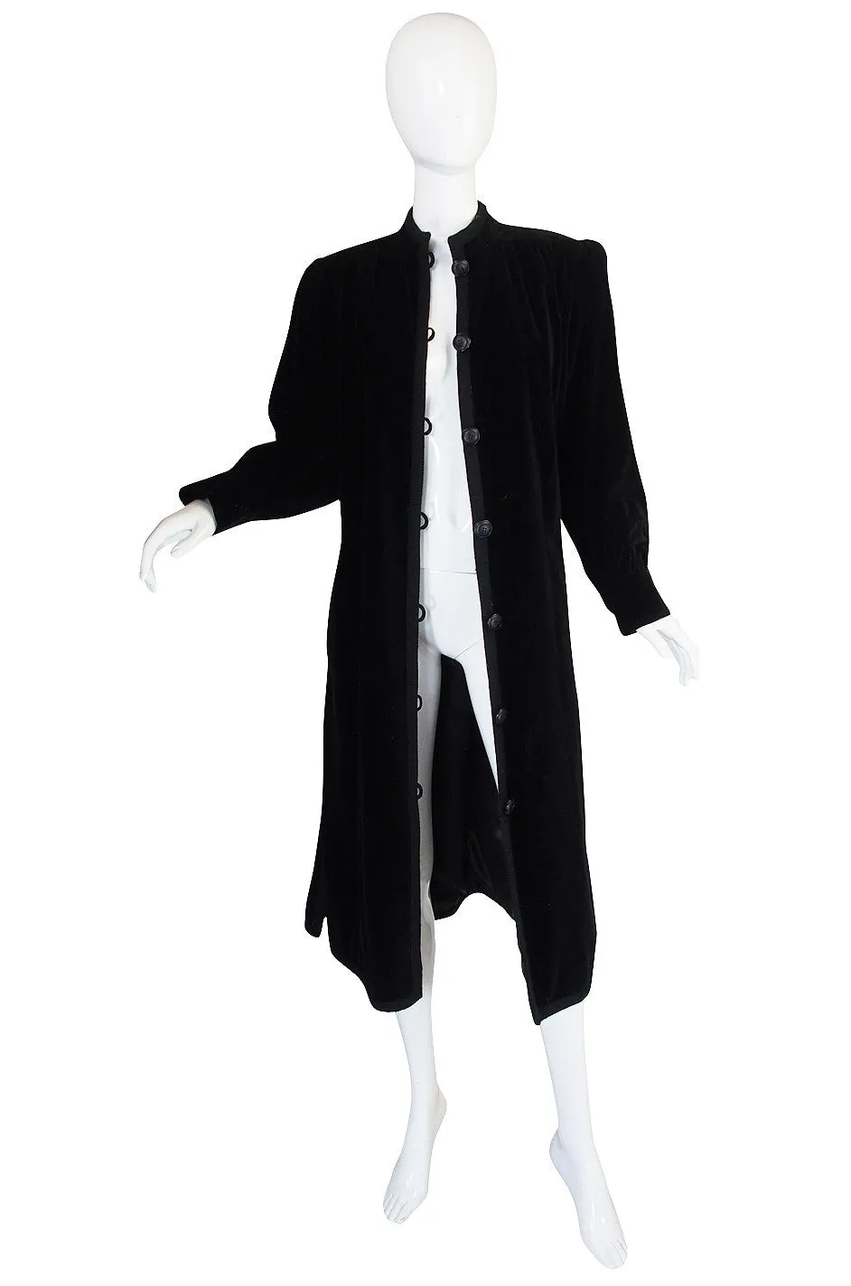 1970s Classic Yves Saint Laurent Velvet Coat