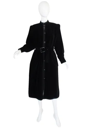 1970s Classic Yves Saint Laurent Velvet Coat