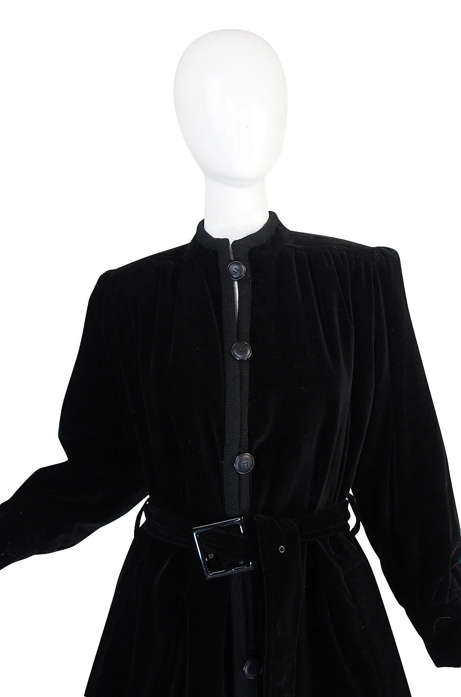 1970s Classic Yves Saint Laurent Velvet Coat