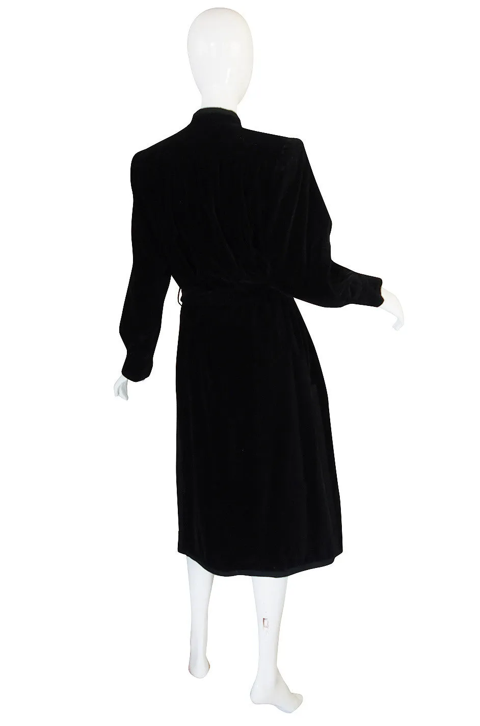 1970s Classic Yves Saint Laurent Velvet Coat