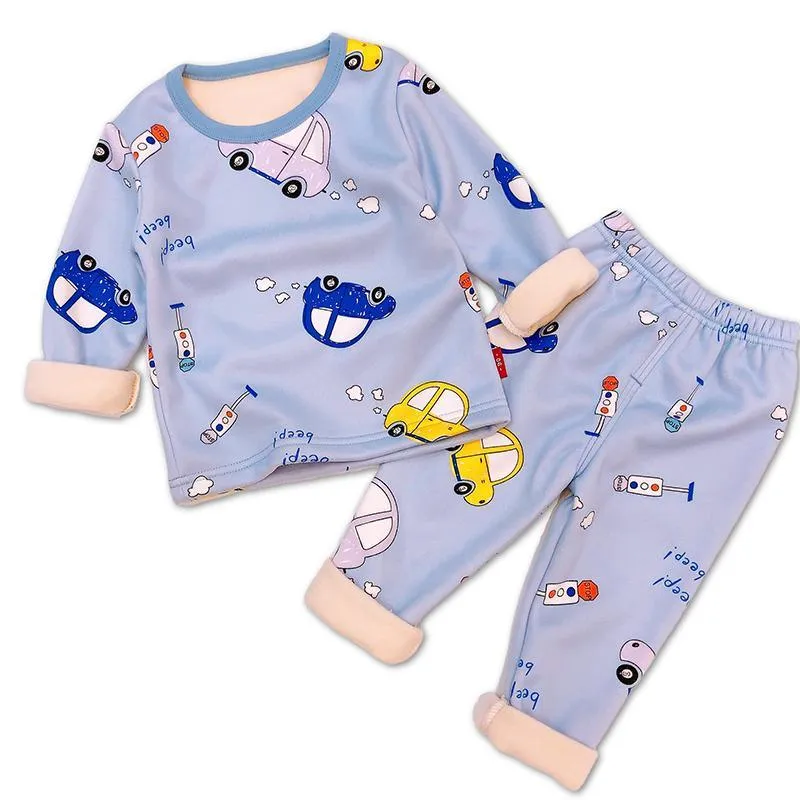 2-piece Cartoon Design Pajamas Sets for Children Boy