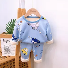 2-piece Cartoon Design Pajamas Sets for Children Boy