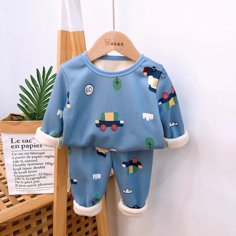 2-piece Cartoon Design Pajamas Sets for Children Boy