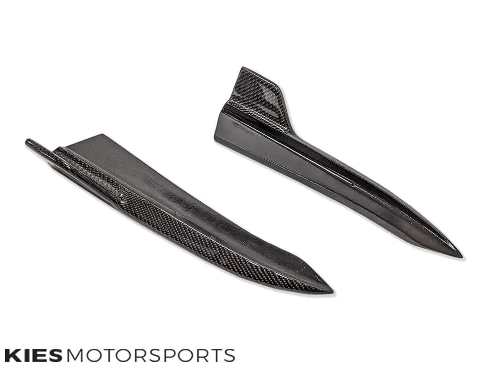 2019-2022 BMW 3 Series (G20) Type II Carbon Fiber Rear Splitters (Pair)