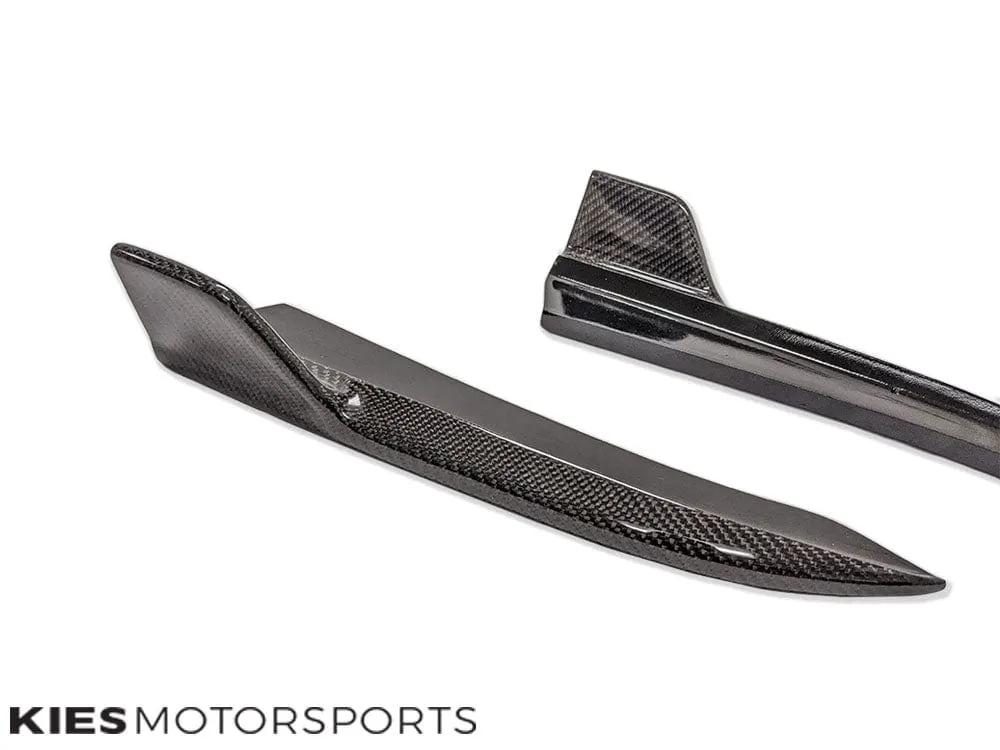 2019-2022 BMW 3 Series (G20) Type II Carbon Fiber Rear Splitters (Pair)