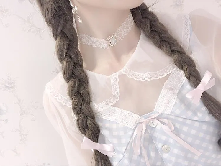 [2020 New] Yuki Hime Single Collar Pastel Babydoll Inner Blouse