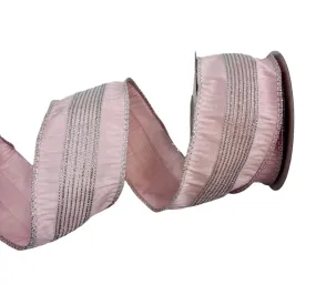 2.5" x 5yd Pink Glitter Dori Ribbon