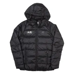 ADIDAS Down Insulated Womens Puffer Coat Black Hooded XS