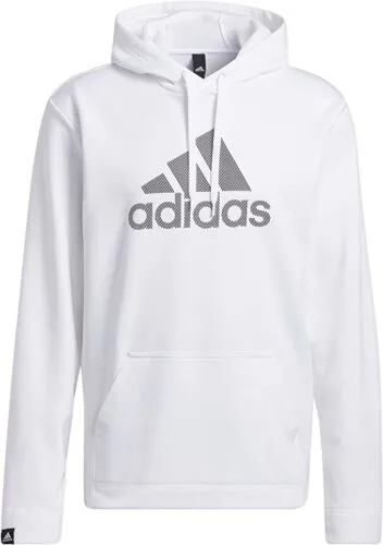 adidas Men’s Game and Go Pullover Hoodie GT0052 WHITE/BLACK