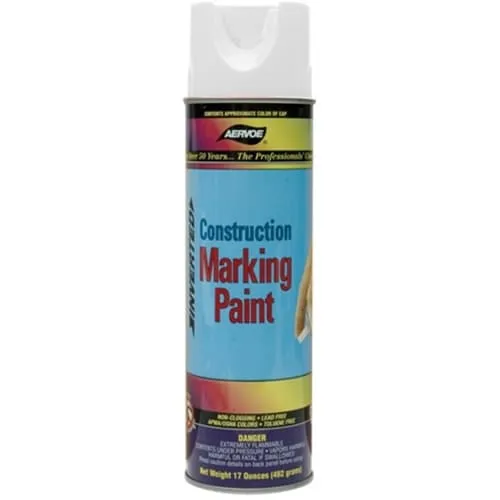 Aervoe 255 15 oz. White Construction Marking Paint