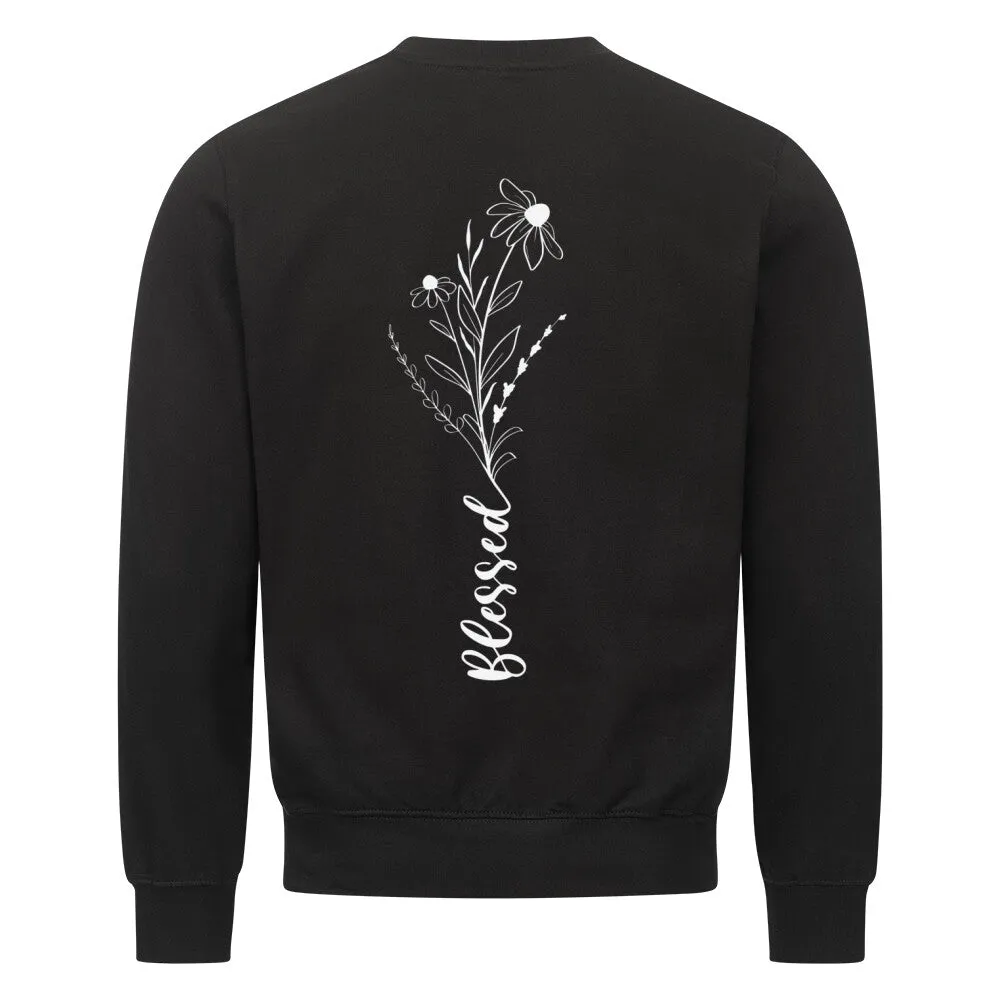 Aktion: Blessed Flower Sweatshirt BackPrint