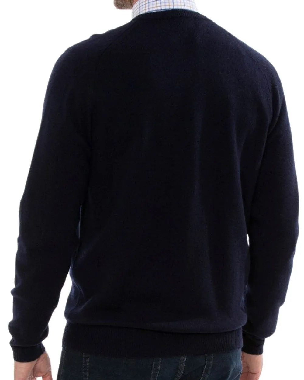 Alan Paine Streetly Lambswool V Neck Jumper