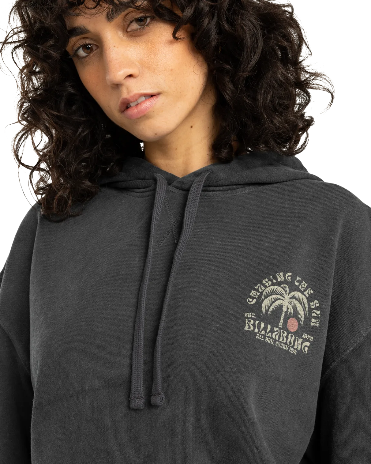 All Day Sun Hoodie in Off Black