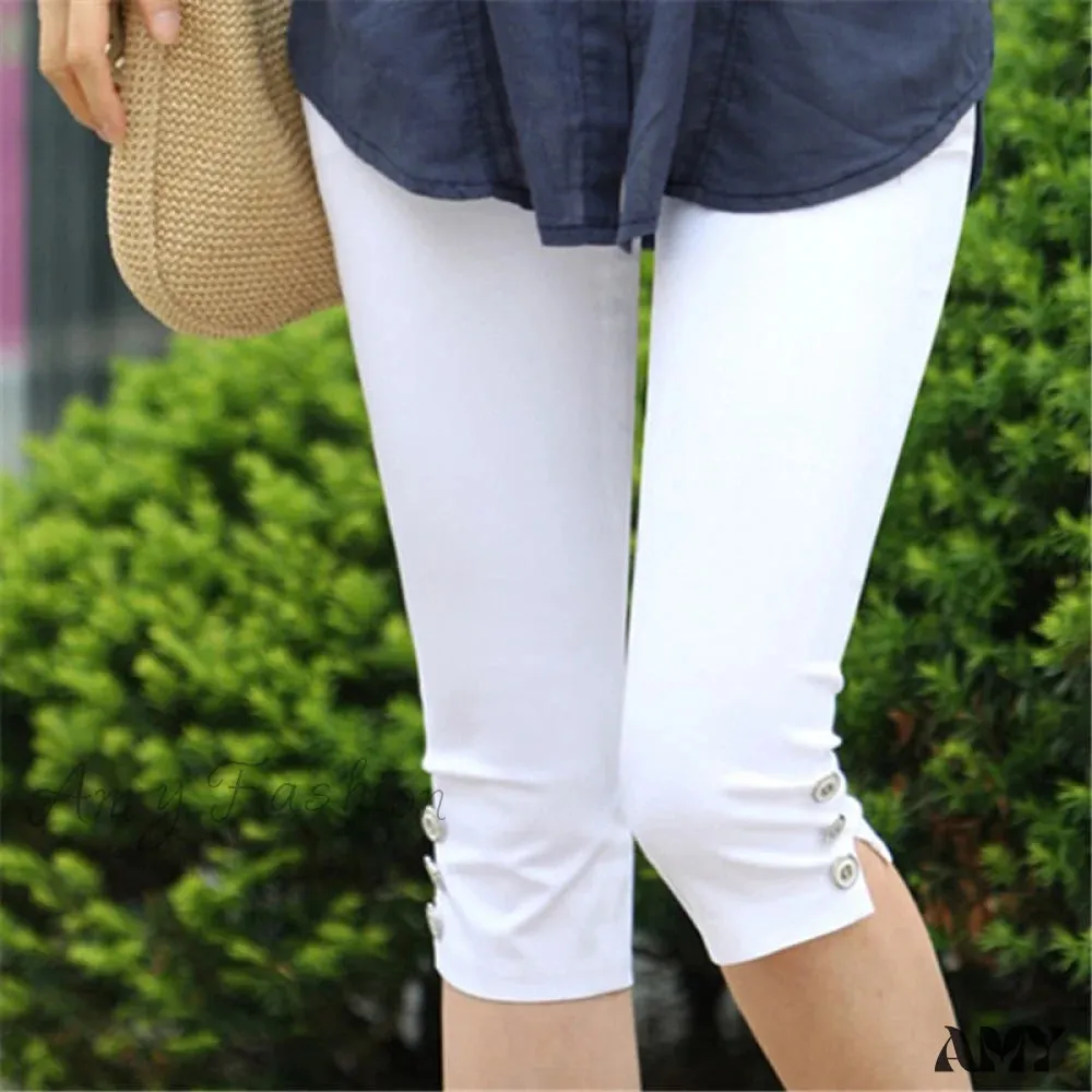 Amy Fashion - High Waist Elastic Plus Size Pants