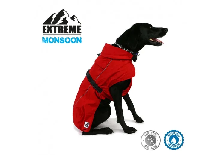 Ancol Extreme Monsoon Dog Coat Red