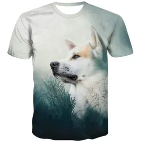 Animal T shirts Men Dog Tshirts Cool Lovely Tshirts Casual Leisure T-shirts 3d Street Tshirt Printed Short Sleeve Fashion Mens