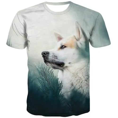 Animal T shirts Men Dog Tshirts Cool Lovely Tshirts Casual Leisure T-shirts 3d Street Tshirt Printed Short Sleeve Fashion Mens