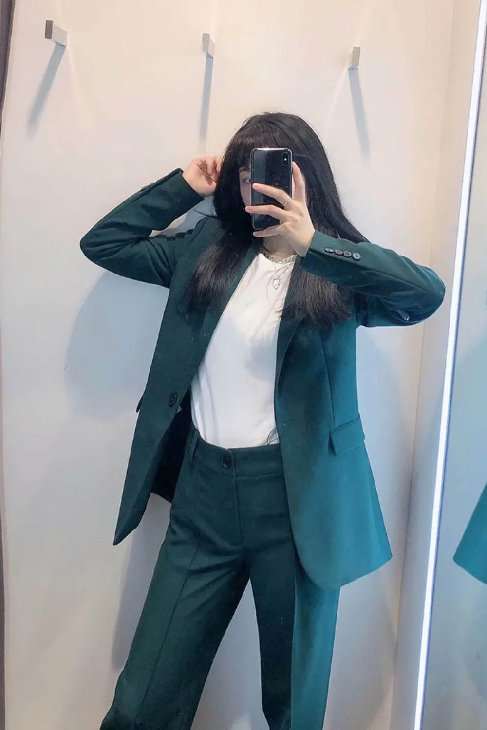 'Aubree' Casual Blazer Jacket & Straight Pants (Sold Separately)