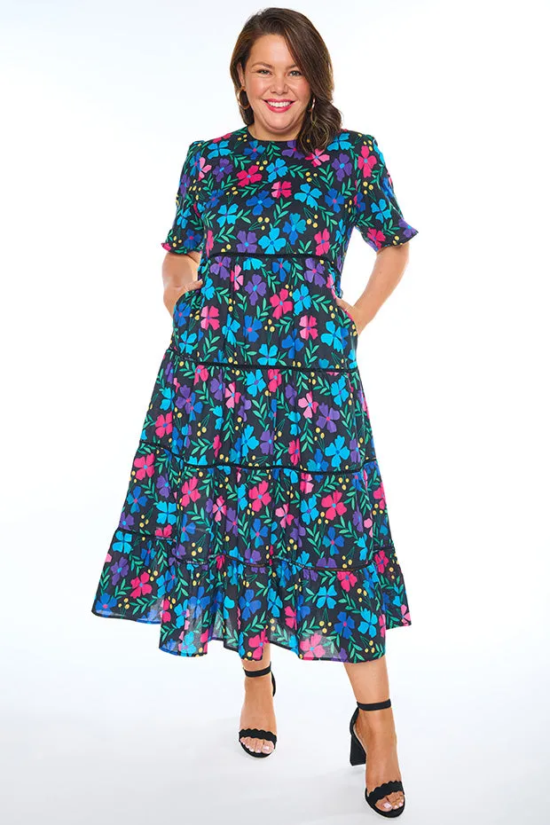 Aurelia Paper Posies Maxi Dress