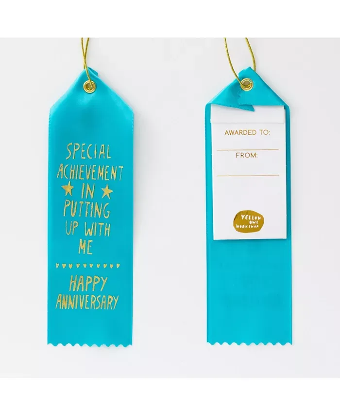 Award Ribbon / Bookmark w Note - Anniversary / Putting Up With Me