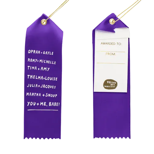 Award Ribbon / Bookmark w Note - Best Buds