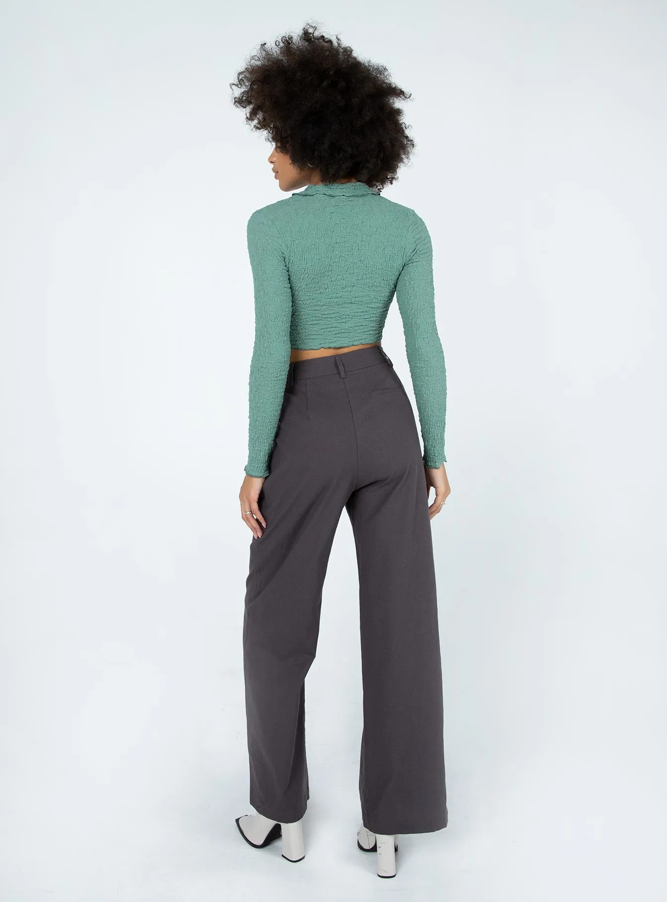 Ayla Linen Pants Grey