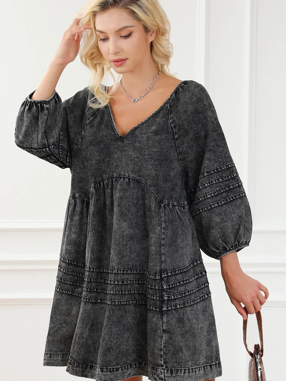 Babydoll Denim Dress