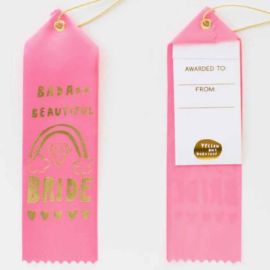 Badass Beautiful Bride Award Ribbon