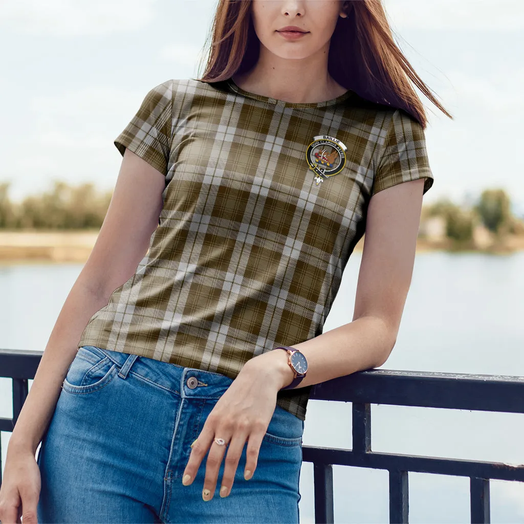 Baillie Dress Tartan T-Shirt with Family Crest