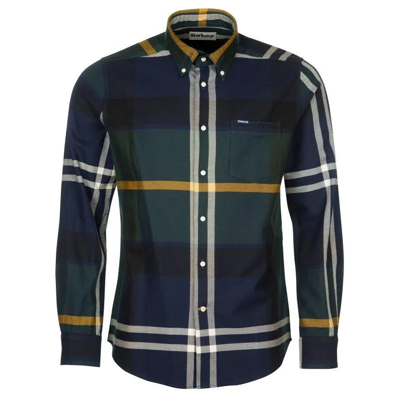 Barbour Dunoon Mens Tailored Shirt - Seaweed Tartan