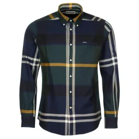 Barbour Dunoon Mens Tailored Shirt - Seaweed Tartan