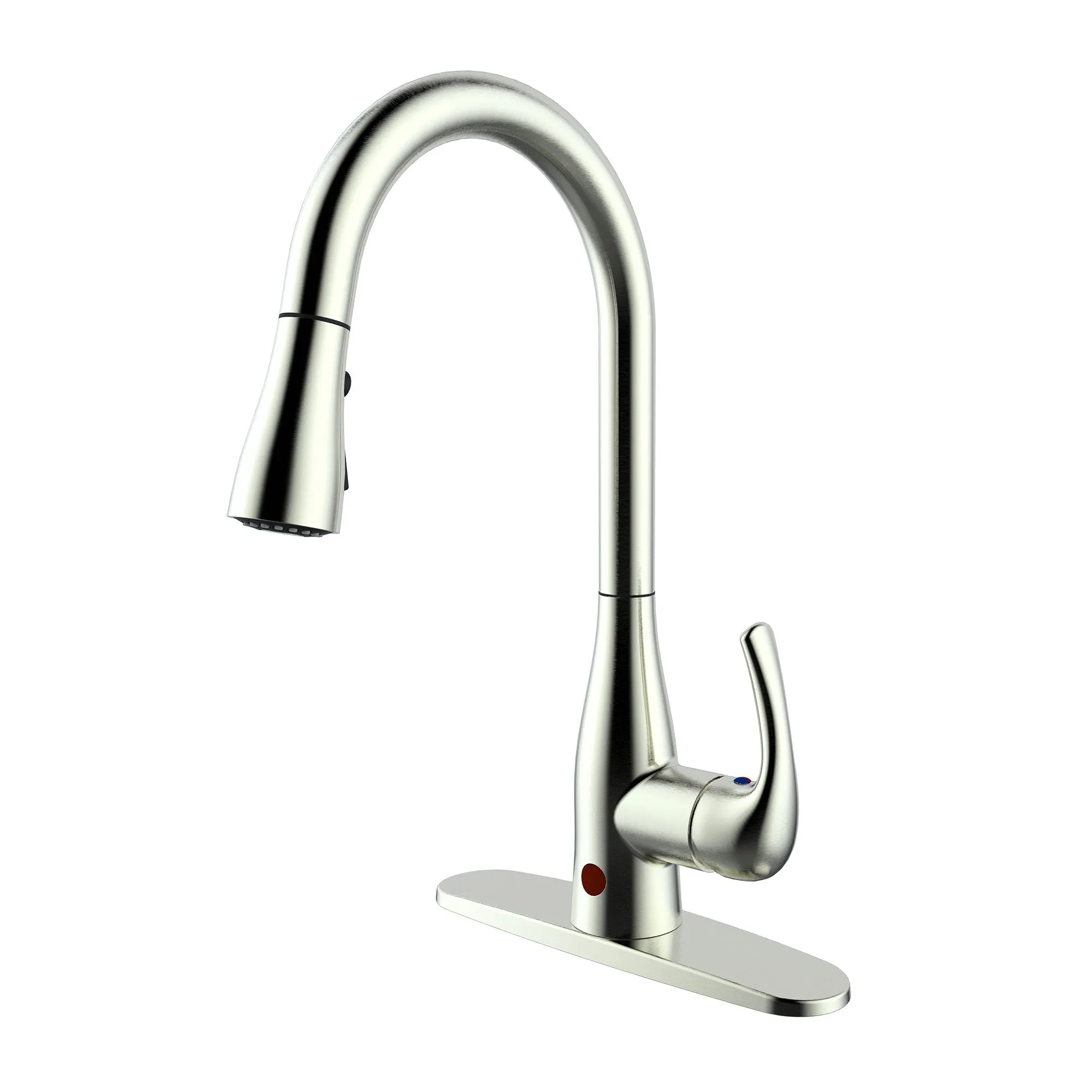 Bio Bidet FLOW Motion Sensor Kitchen Faucet in Brushed Nickel