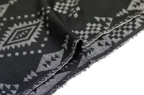 BLACK NATIVE AMERICAN JACQUARD.