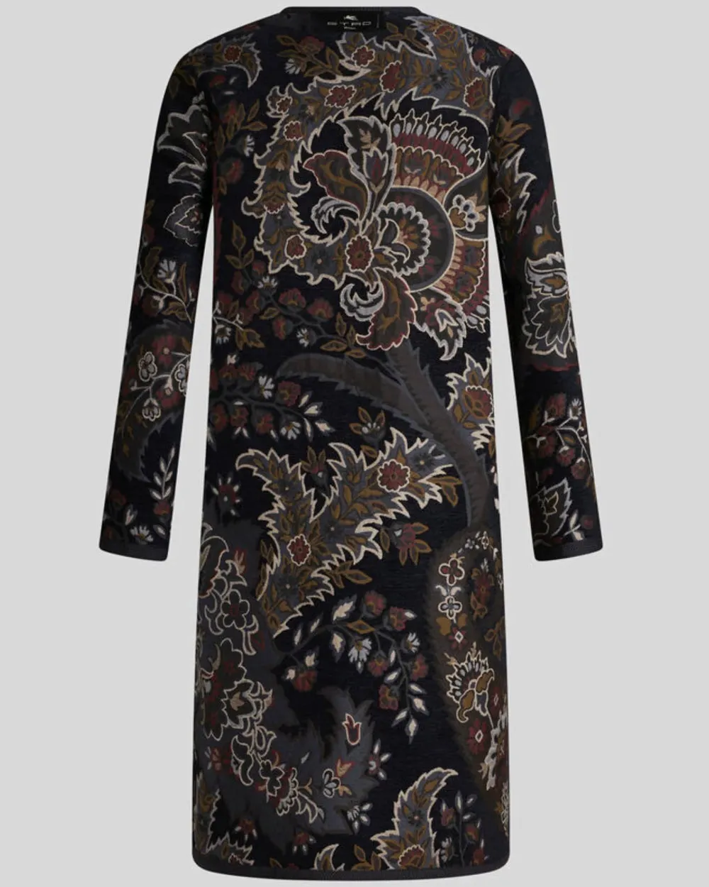 Black Palm Print Reversible Coat