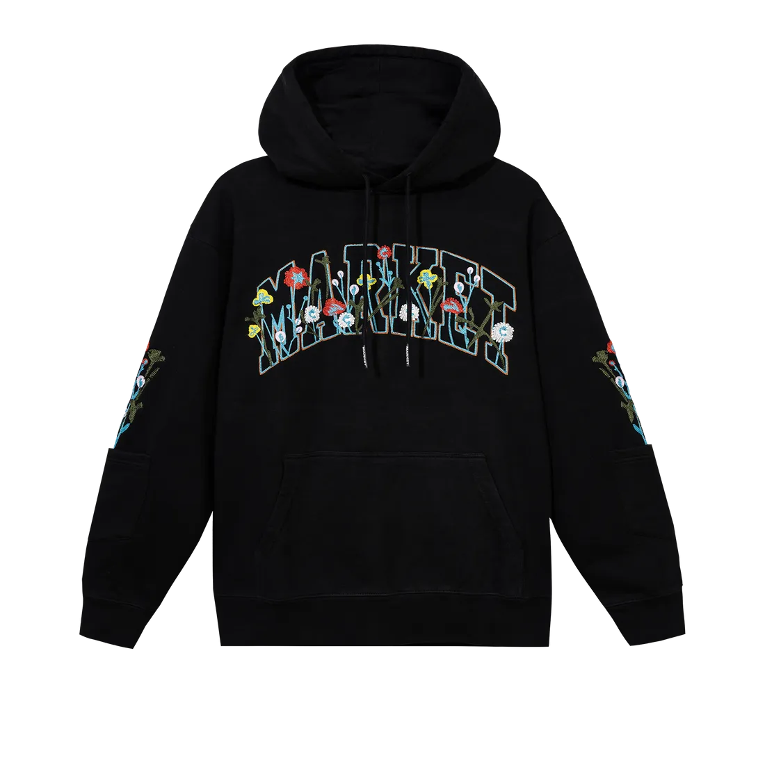 Bouquet Pullover Hoodie Washed Black