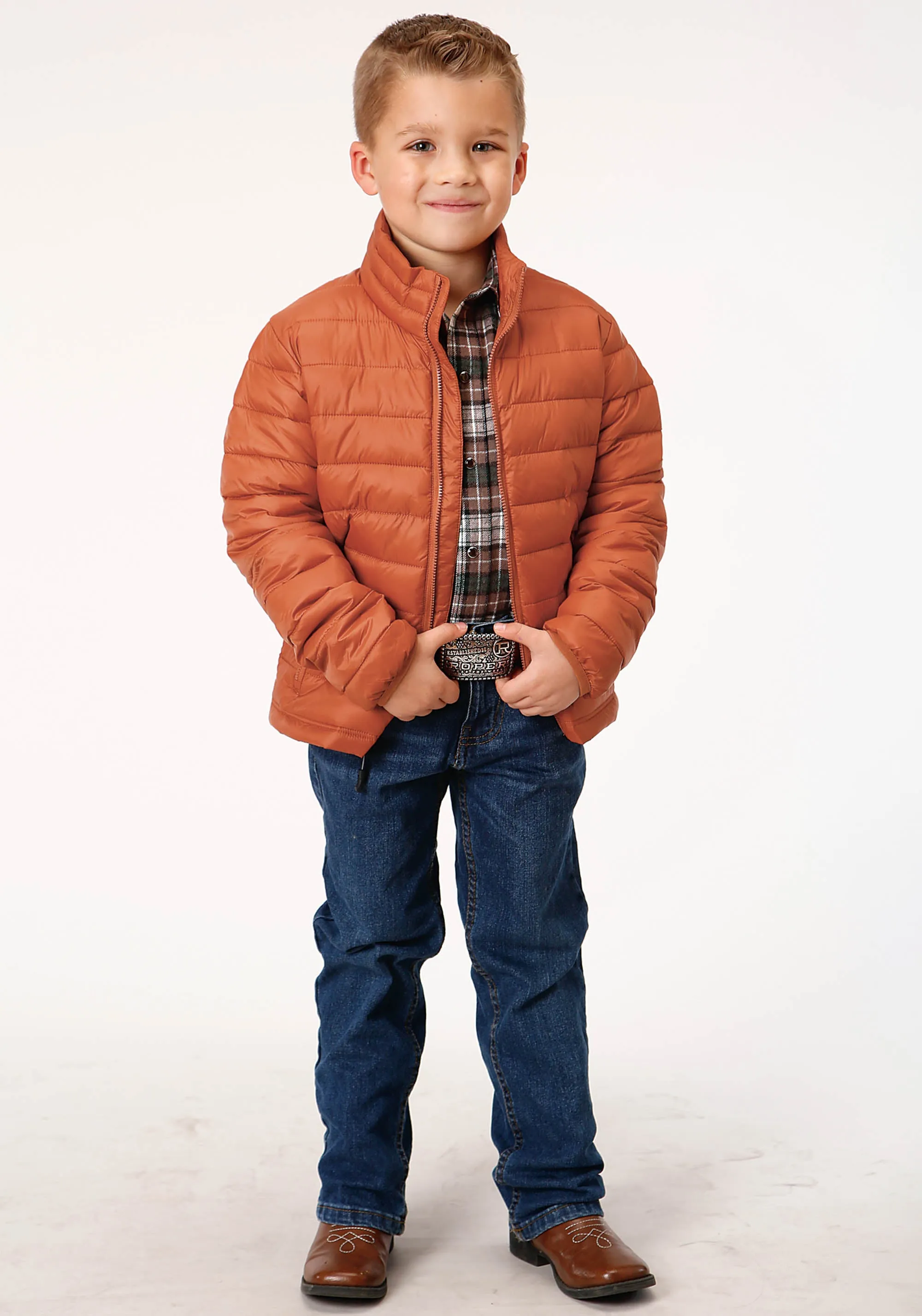 BOYS  CRUSHABLE POLY FILLED DOWN JACKET