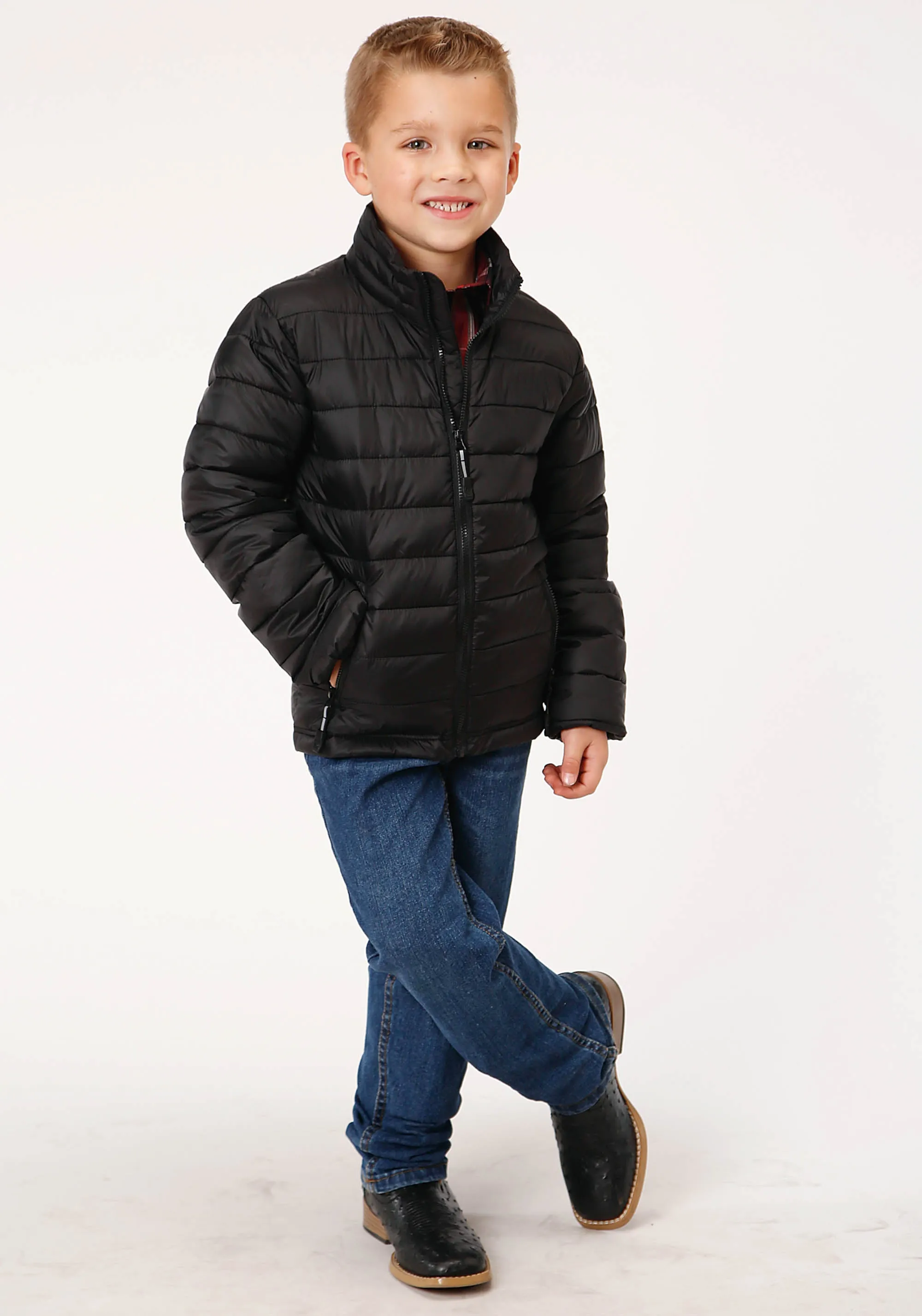 BOYS  CRUSHABLE POLY FILLED DOWN JACKET