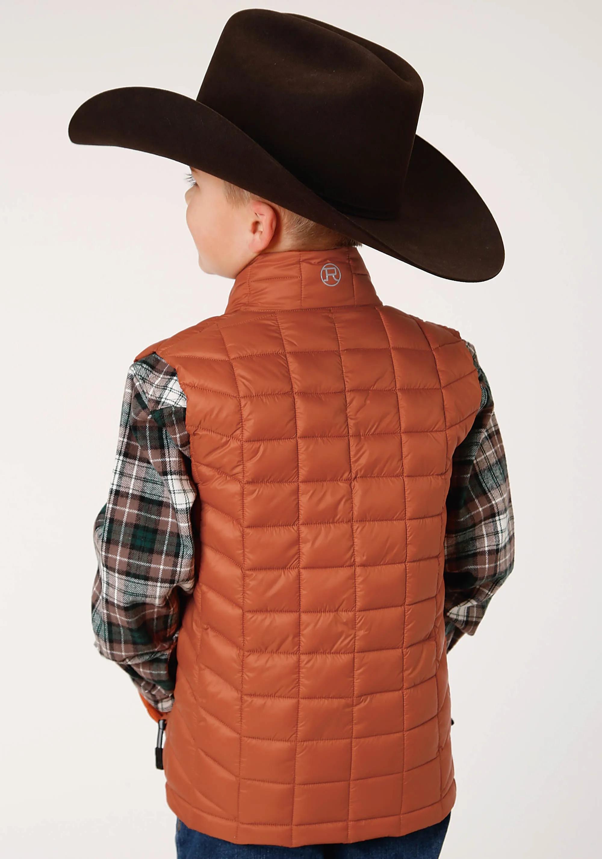 BOYS  CRUSHABLE POLY FILLED DOWN VEST