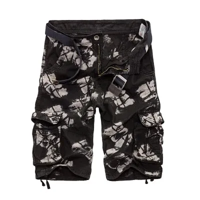 Camouflage Camo Cargo Mens Loose Work Shorts Military Short  Pants