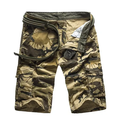 Camouflage Camo Cargo Mens Loose Work Shorts Military Short  Pants