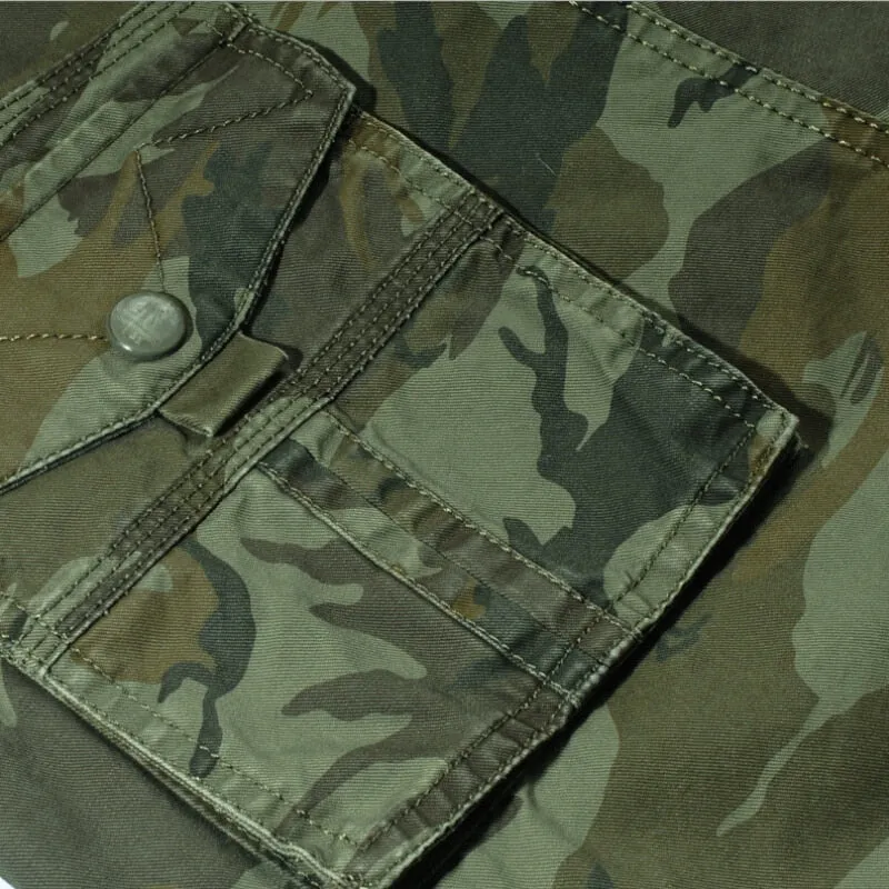 Camouflage Camo Cargo Mens Loose Work Shorts Military Short  Pants