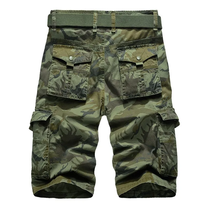 Camouflage Camo Cargo Mens Loose Work Shorts Military Short  Pants