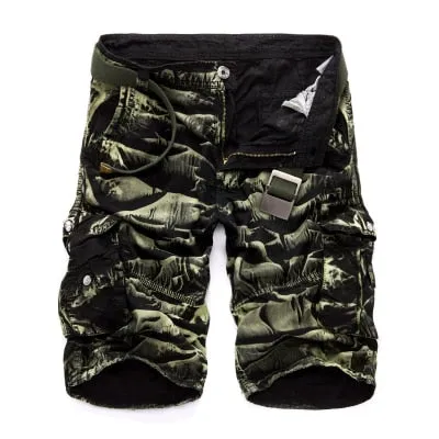 Camouflage Camo Cargo Mens Loose Work Shorts Military Short  Pants