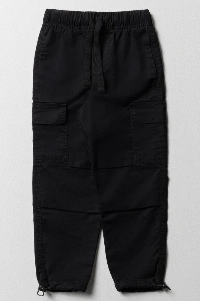 Cargo Jogger Pants Black