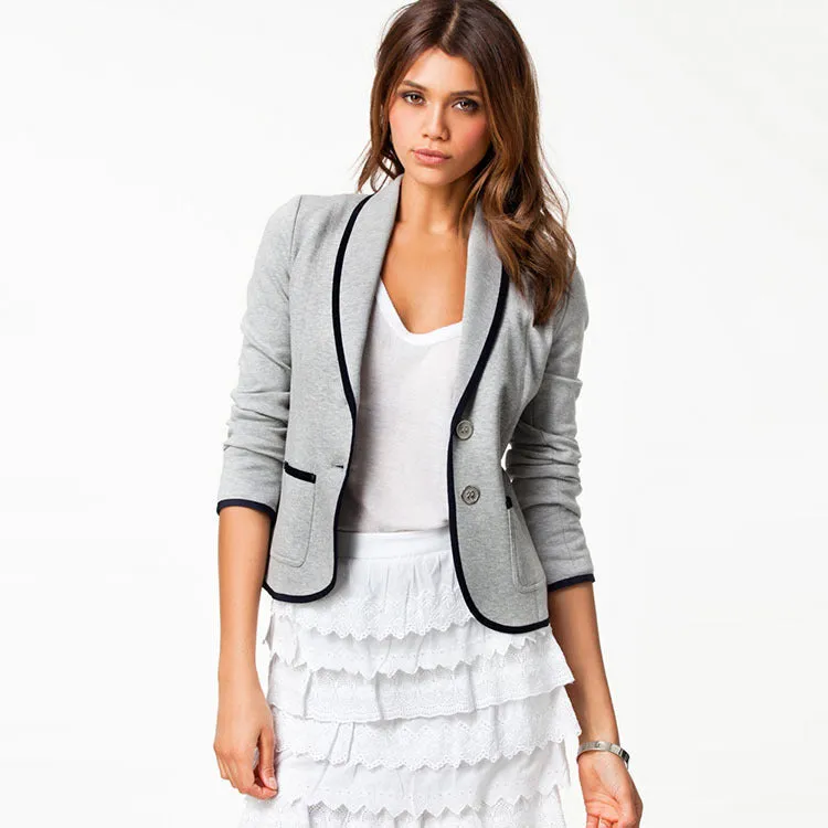 Casual Turn-down Collar Slim Short Fashion Plus Size Blazer