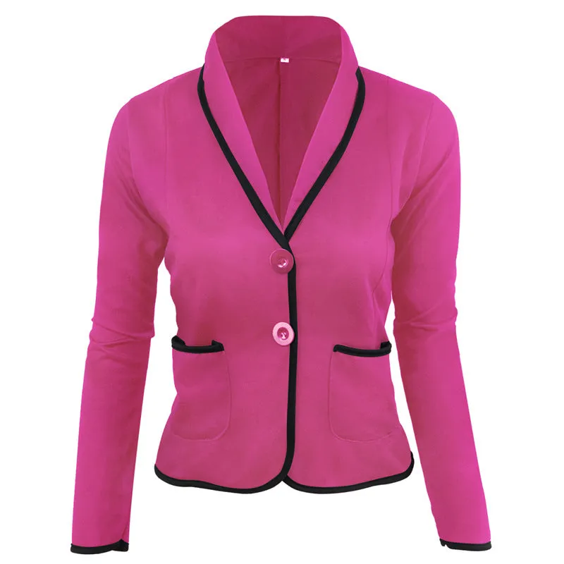 Casual Turn-down Collar Slim Short Fashion Plus Size Blazer