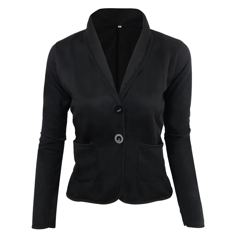 Casual Turn-down Collar Slim Short Fashion Plus Size Blazer