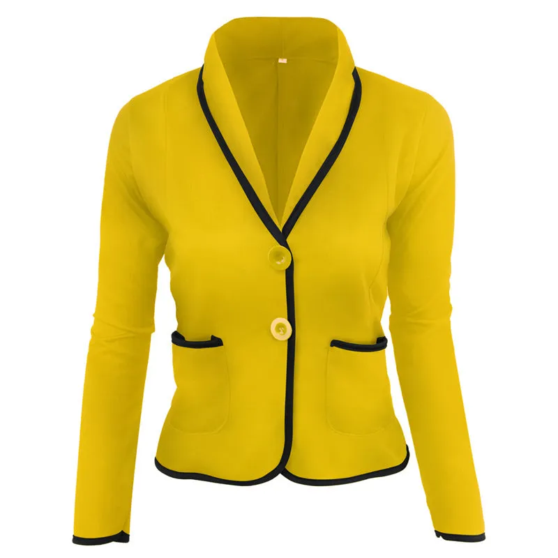 Casual Turn-down Collar Slim Short Fashion Plus Size Blazer