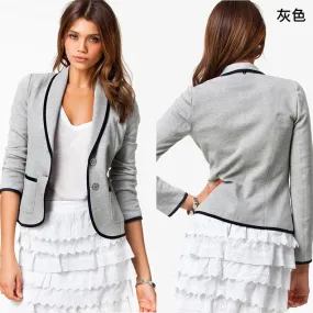 Casual Turn-down Collar Slim Short Fashion Plus Size Blazer