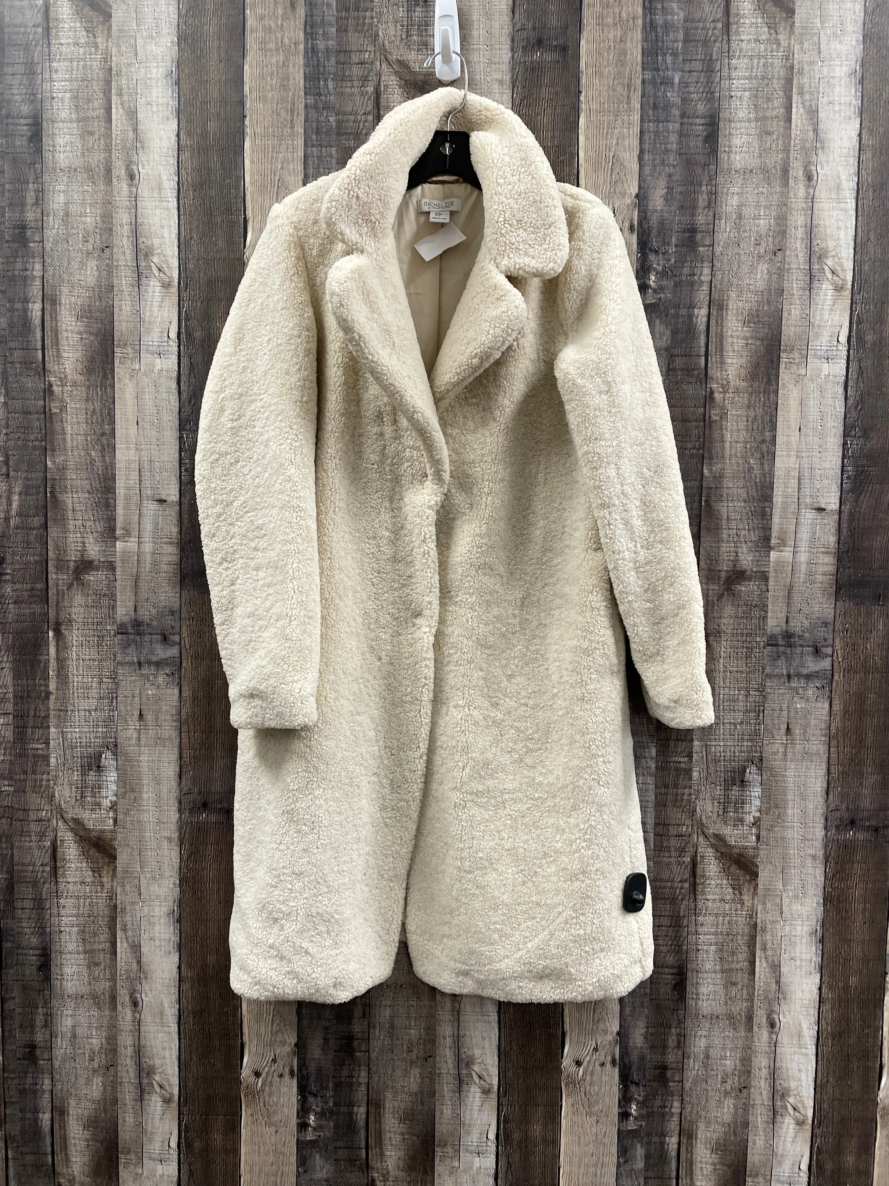 Coat Faux Fur & Sherpa By Rachel Zoe In Cream, Size: M